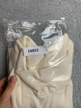 Load image into Gallery viewer, J Jill Sweater Womens Extra Large Cream Ruched Cowl Neck Waffle Knit Oversized
