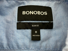 Load image into Gallery viewer, Bonobos Shirt Adult Medium Slim Fit Button Up Long Sleeve Casual Chambray Mens
