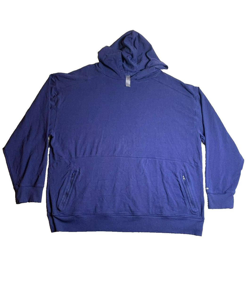 ZUDA Sweatshirt Womens 4XL Blue Hoodie Sweater Oversized Pullover Rayon Ladies