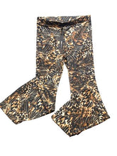 Load image into Gallery viewer, Fashion Nova Pants Women 2X (36x33) Claudina Flare Animal Print Plus Spandex NWT
