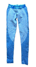 Load image into Gallery viewer, Gymshark Leggings Womens 24x28 Blue Pull On Stretch Tapered Elastic Waist Yoga

