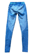 Load image into Gallery viewer, Gymshark Leggings Womens 24x28 Blue Pull On Stretch Tapered Elastic Waist Yoga
