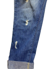 Load image into Gallery viewer, Paige Jeans Womens 33x25 Blue Denim Jimmy Jimmy Skinny Distressed Cuffed Ladies
