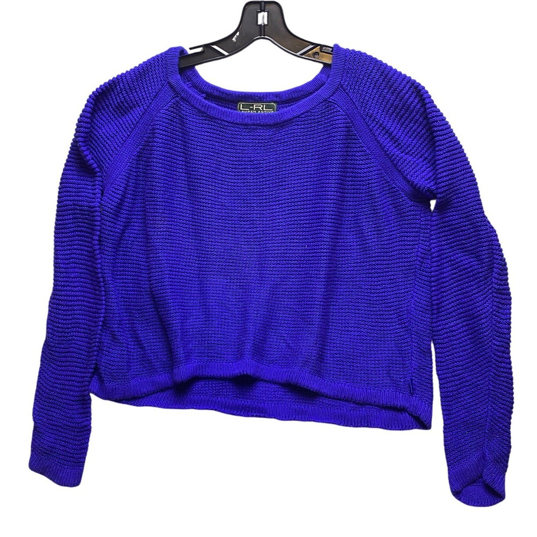 Lauren Ralph Lauren Sweater Womens Extra Large Periwinkle Academia Pullover