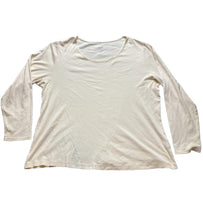 Load image into Gallery viewer, J Jill Shirt Womens 2X Beige Scoop Neck Pima Classic Pullover Plus Ladies
