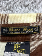 Load image into Gallery viewer, Bare Fox Shirt Adult 2XL XXL Brown Beige Plaid Western Cowboy Flap Pockets Mens
