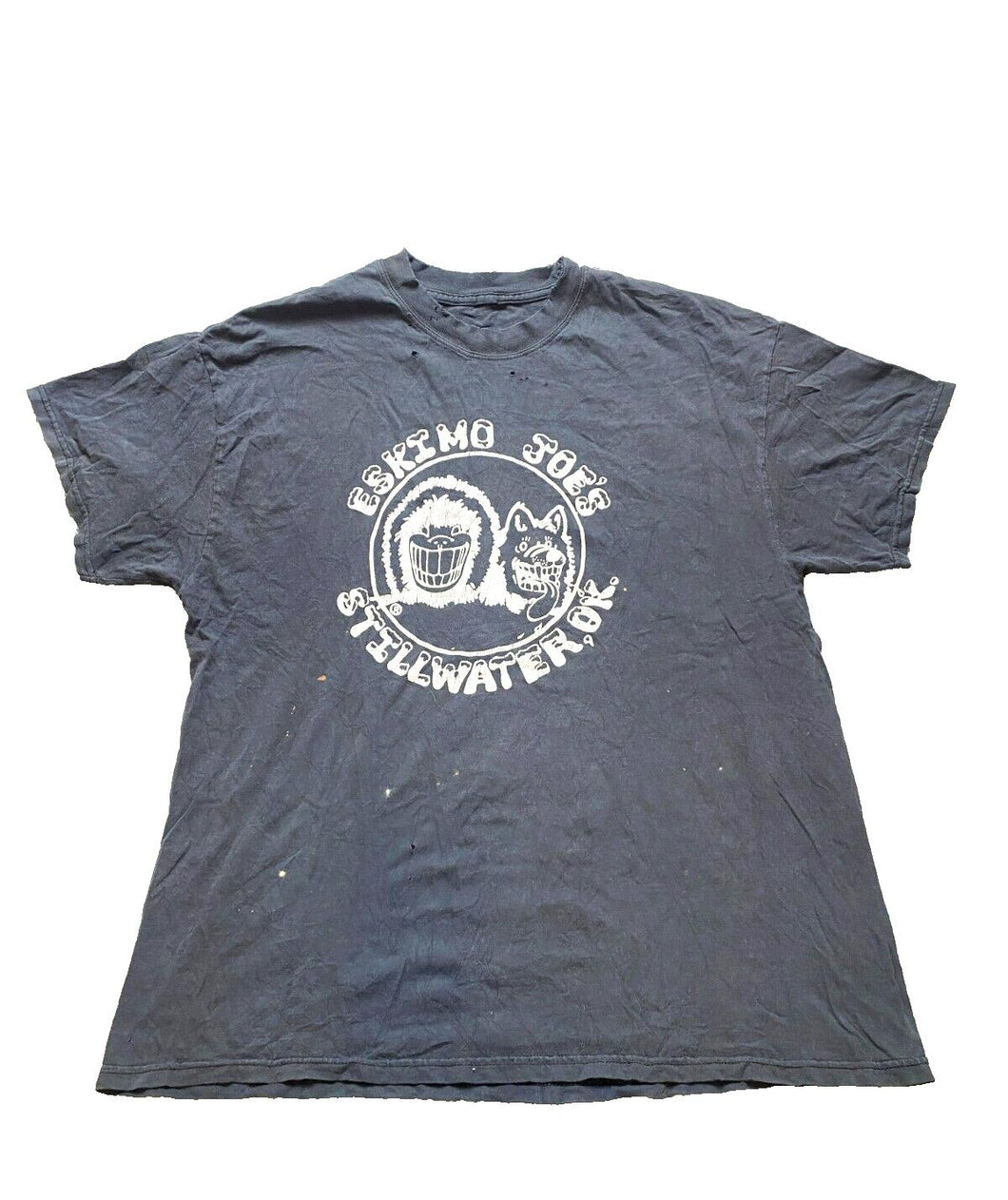 Eskimo Joe Shirt Adult Extra Large Black Stillwater OK Funny Big Logo Mens