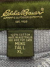 Load image into Gallery viewer, Eddie Bauer Sweater Adult Extra Large Tall Slate Blue Outfitter Outdoor Mens
