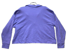 Load image into Gallery viewer, Athleta Sweatshirt Womens Large Purple Retroterry Polo Oversized Collared NWT
