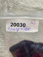 Load image into Gallery viewer, Chicos Sweater Womens 1 (Medium) Navy Silver Oversized Mock Neck Outerwear Lady
