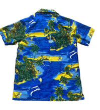 Load image into Gallery viewer, VTG Waikiki Shirt Adult Large Blue Hawaiian Caribbean Beach Tropical Button Up
