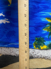 Load image into Gallery viewer, VTG Waikiki Shirt Adult Large Blue Hawaiian Caribbean Beach Tropical Button Up
