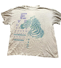 Load image into Gallery viewer, VTG Zebra Shirt Adult 2XL XXL Beige Animal Print Streetwear Crewneck 90s Mens
