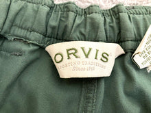 Load image into Gallery viewer, Orvis Pants Adult Large Green Convertible Outdoor Hiking Cargo Flap Pockets Mens
