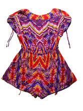 Load image into Gallery viewer, Free People Romper Womens Extra Small Rainbow Aztec Boho Shorts Rayon Ladies
