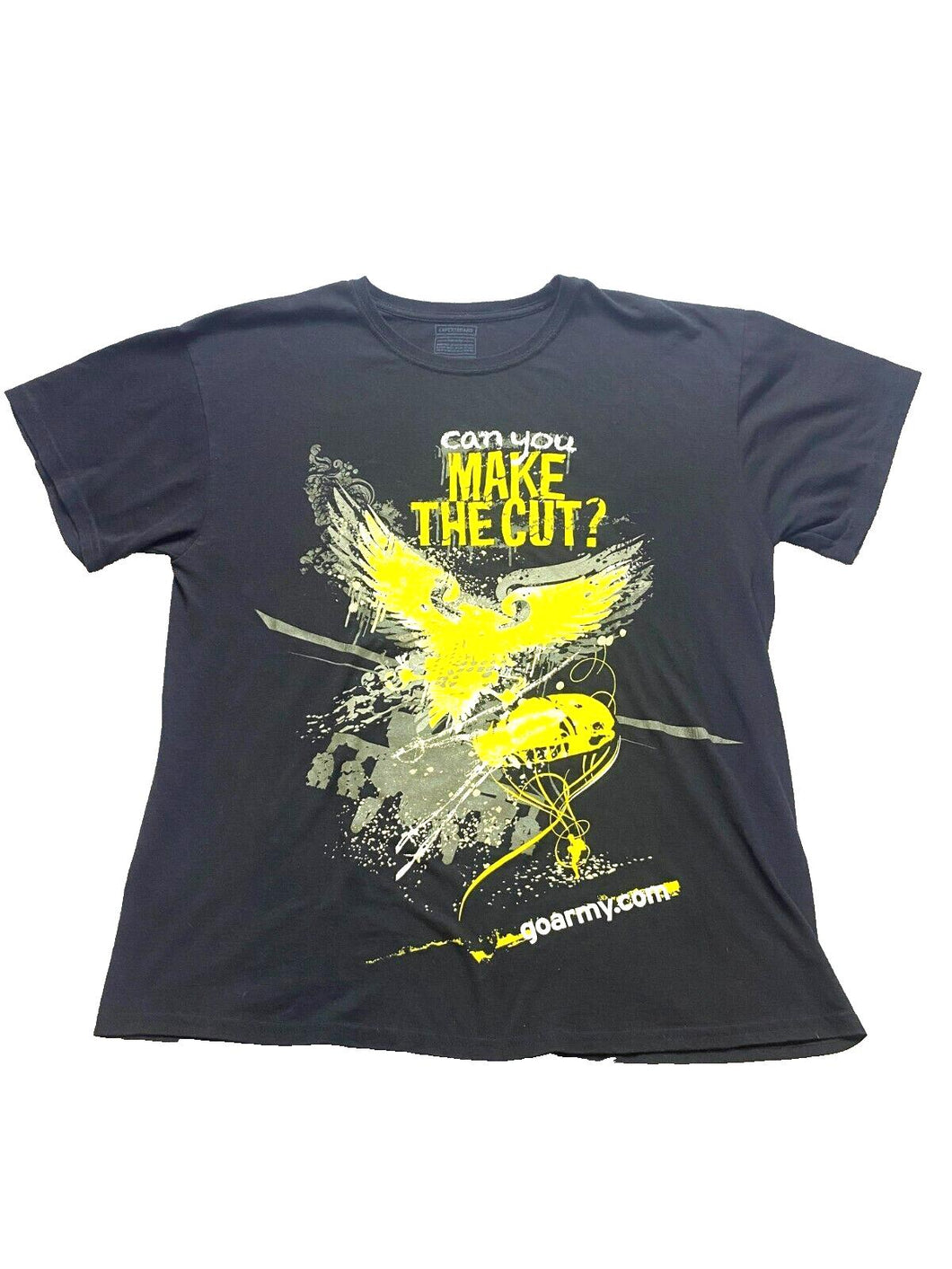 US Army Shirt Adult Extra Large Black Can You Make The Cut Military USA Mens