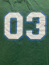 Load image into Gallery viewer, VTG Lenny &amp; Joe’s Fish Tale Shirt Adult 2XL Forest Green Feeding Frenzy Y2K Mens
