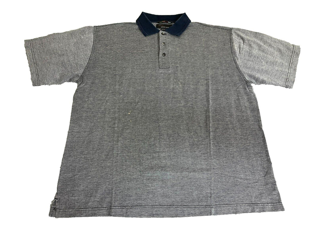 Greg Norman Shirt Adult Large Gray Polished Shark Sporty Preppy Golf Polo Mens