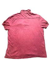 Load image into Gallery viewer, Calvin Klein Shirt Adult Large Y2K Maroon Eagle Spell Out Logo Pocket Polo Mens
