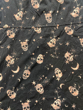 Load image into Gallery viewer, Torrid Dress Womens 1 1X Black Challis AOP Skull Gothic Whimsigoth Zip Up Plus
