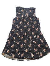 Load image into Gallery viewer, Torrid Dress Womens 1 1X Black Challis AOP Skull Gothic Whimsigoth Zip Up Plus
