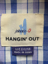Load image into Gallery viewer, Johnnie O Shirt Adult Medium Button Up Hangin&#39; Out Surfboard Long Sleeve Mens
