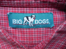 Load image into Gallery viewer, Big Dogs Shirt Adult Extra Large Button Up Plaid Pocket Casual Embroidered Mens
