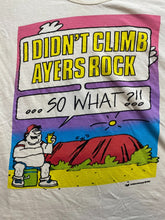Load image into Gallery viewer, VTG I CLIMBED AYERS ROCK Shirt Adult Medium White Single Stitch Climber 90s Mens
