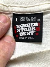 Load image into Gallery viewer, VTG Kicked Ice Shirt Womens Large White Single Stitch 1991 ASPLUNDH 90s Ladies
