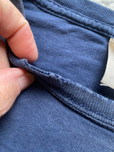 Load image into Gallery viewer, VTG Rock Paper Shocker Scissor Shirt Adult 2XL XXL Navy Blue Funny Hand Game Men
