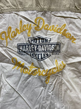Load image into Gallery viewer, Harley Davidson Shirt Womens 1W Beige Motorcycle Biker Zip Up Polo Spandex Plus
