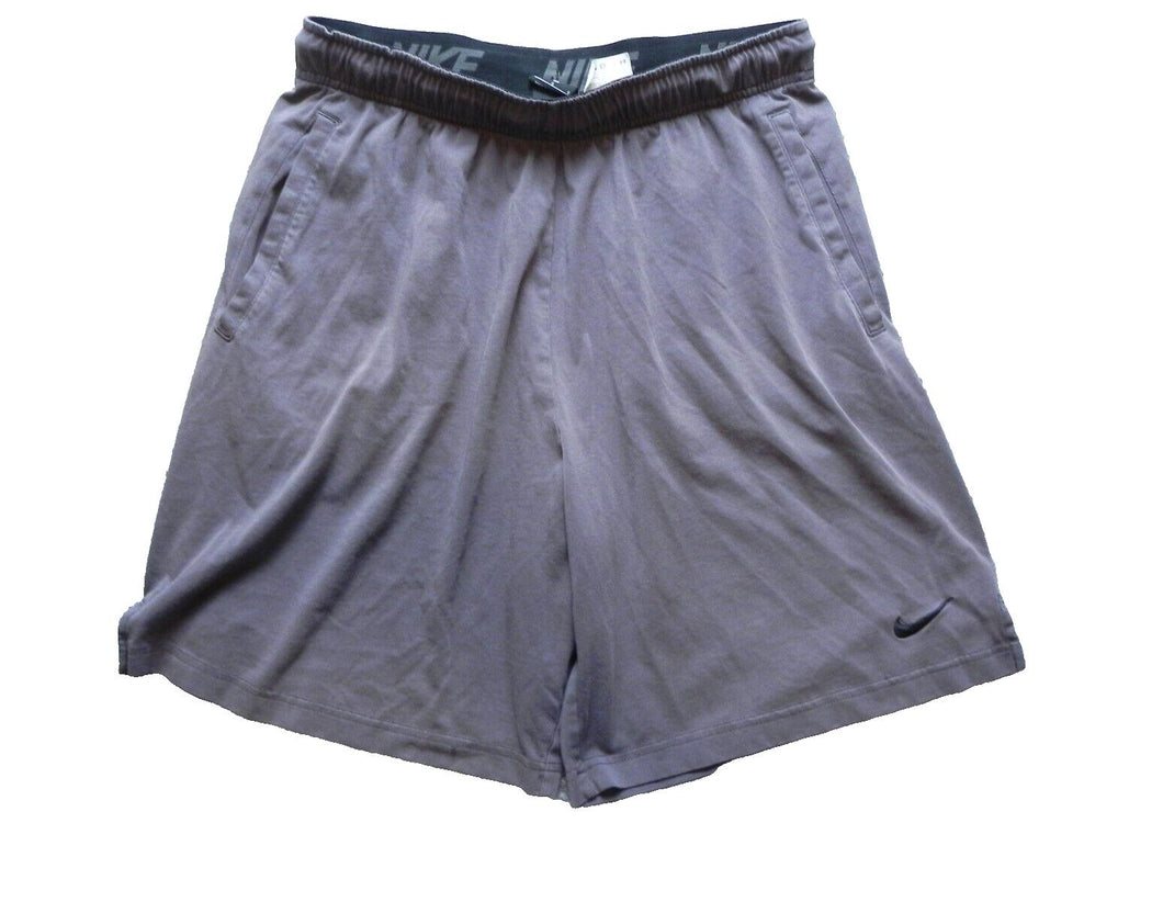 Nike Shorts Adult Large Elastic Waist Training Running Swoosh Dri Fit Mens