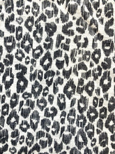 Load image into Gallery viewer, Armani Exchange Shirt Womens Small Black White Oversize Leopard AOP Rayon Blouse
