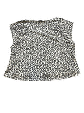 Load image into Gallery viewer, Armani Exchange Shirt Womens Small Black White Oversize Leopard AOP Rayon Blouse
