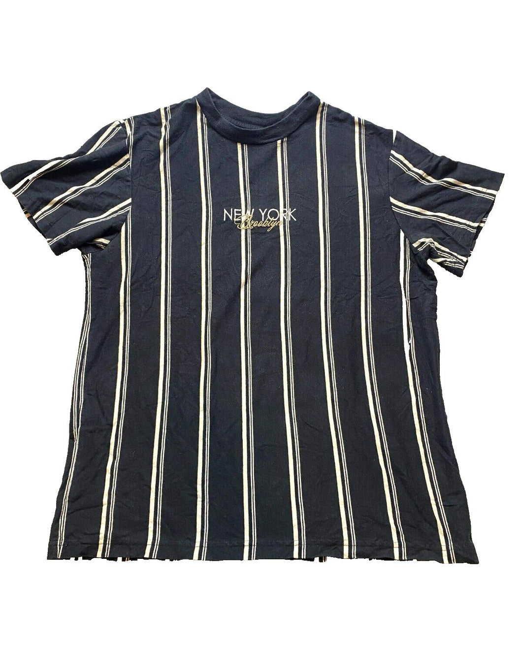 Brooklyn New York Shirt Adult Extra Large Black No Boundaries Embroidered Mens