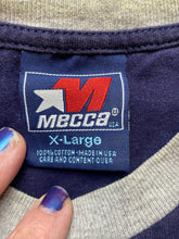 Load image into Gallery viewer, VTG Genisys Corporation Shirt Adult Extra Large Navy Blue Earth Mecca USA Mens
