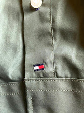 Load image into Gallery viewer, Tommy Hilfiger Shirt Adult 17.5 34/35 2XL Green Regular Fit Flip Cuffs Dress Men
