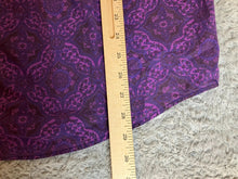 Load image into Gallery viewer, Palet Perspective Shirt Adult Large Purple Button Up AOP Geometric Casual Mens
