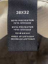 Load image into Gallery viewer, Alan Flusser Pants Adult 38x32 Gray Pleated Straight Leg Viscose Golf Dress Mens
