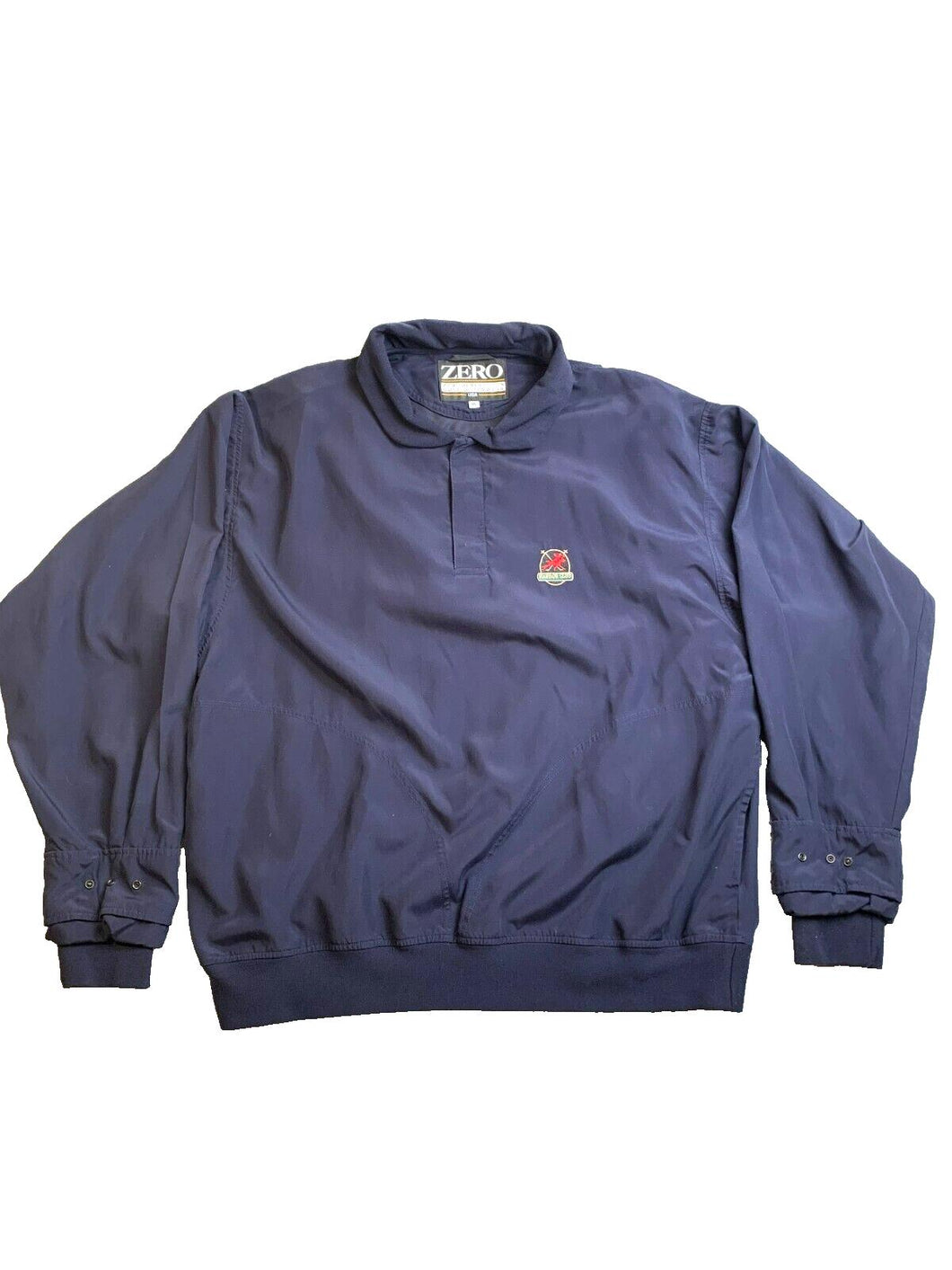 Zero Restriction Jacket Adult Extra Large Navy Blue Windbreaker Golf Preppy Mens