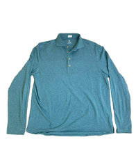 Load image into Gallery viewer, Johnnie-O Shirt Adult Medium Teal Buttons Collared Hangin&#39; Out Surfboard Mens
