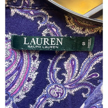 Load image into Gallery viewer, Ralph Lauren Shirt Adult Small Purple Paisley AOP Academia Button Up Preppy Mens
