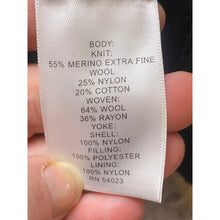 Load image into Gallery viewer, Banana Republic Sweater Jacket Mens Large Black Quilted Merino Wool Full Zip
