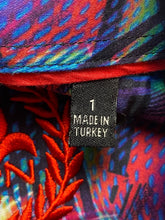 Load image into Gallery viewer, Au Noir Shirt Adult 1 Medium Black Embroidered Flip Cuffs Contrast Casual Mens
