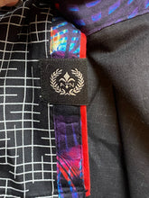 Load image into Gallery viewer, Au Noir Shirt Adult 1 Medium Black Embroidered Flip Cuffs Contrast Casual Mens
