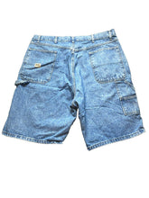 Load image into Gallery viewer, Wrangler Shorts Adult 38 Blue Carpenter Denim Flat Front Outdoor Utility Mens

