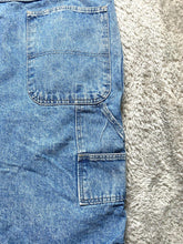 Load image into Gallery viewer, Wrangler Shorts Adult 38 Blue Carpenter Denim Flat Front Outdoor Utility Mens
