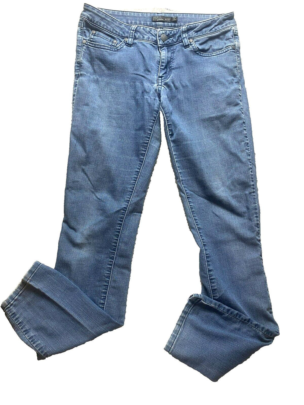 PrAna Jeans Womens 4/27 (31x31) Tapered Leg Medium Wash 5 Pocket Denim Ladies