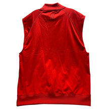 Load image into Gallery viewer, FootJoy Vest Mens Large Red Quarter Zip Golf Performance Spandex Embroidery
