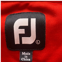 Load image into Gallery viewer, FootJoy Vest Mens Large Red Quarter Zip Golf Performance Spandex Embroidery
